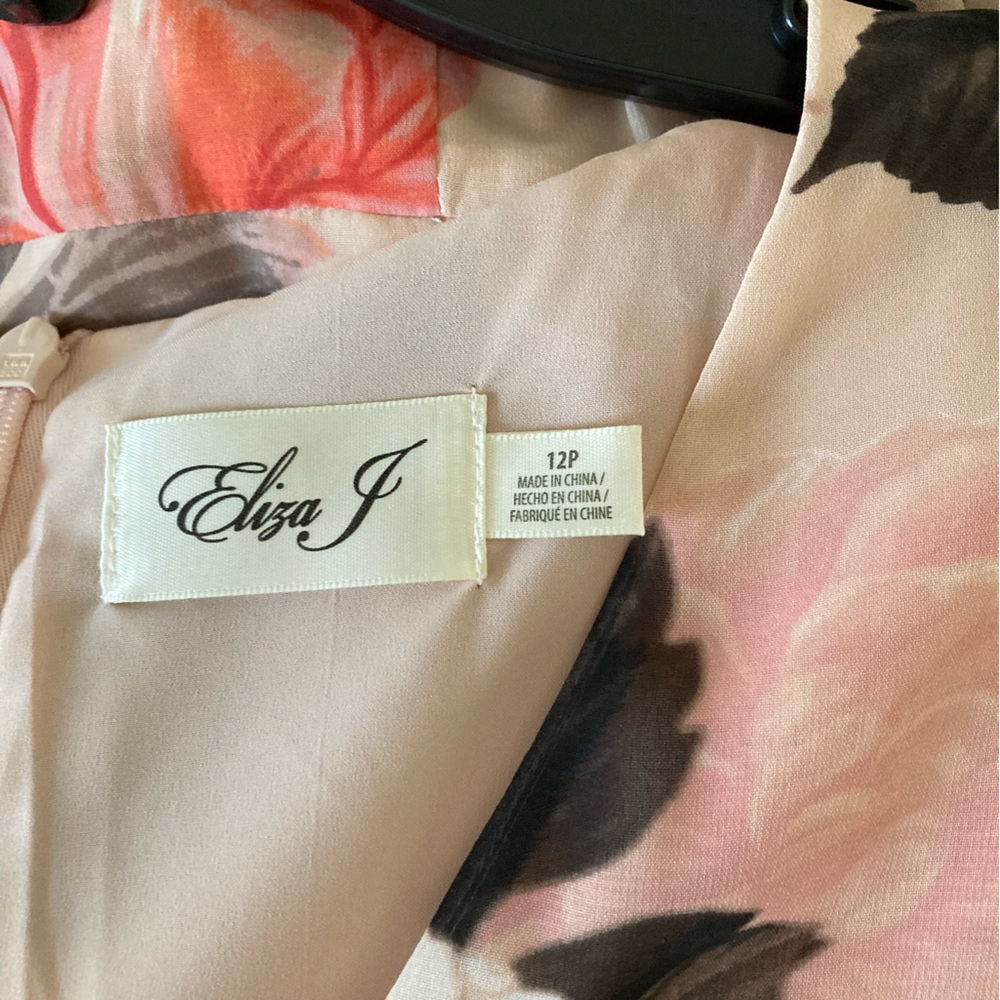 Eliza J Peach Pink Floral Maxi Dress - Picture 8 of 10